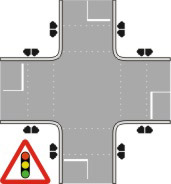 Traffic light crossing