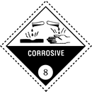 Vehicles carrying corrosive substance
