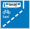With-flow bus lane ahead