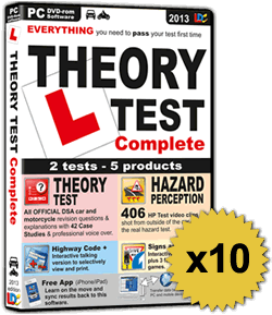 10 x Theory Test Complete