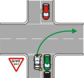 Priority car blocked