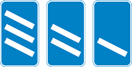 motorway countdown markers