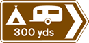 Direction to camping and caravan site