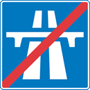 End of motorway