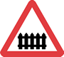 Level crossing with barrier