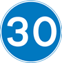 Maximum speed sign