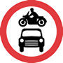 No motor vehicles