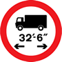 No overlength vehicles