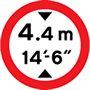 No overheight vehicles