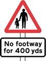 Pedestrians in road ahead