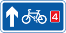 Route for pedal cycles