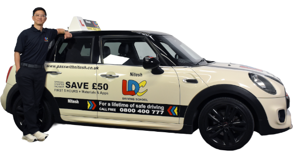 Nitesh Lama Driving Lesson Vehicle