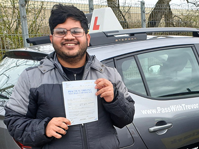 Praneeth K's Driving Test Pass Testimonial