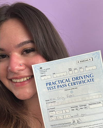 Emily Pappas's Driving Test Pass Testimonial