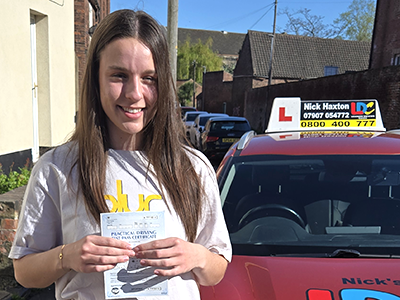 Darcy's Driving Test Pass Testimonial