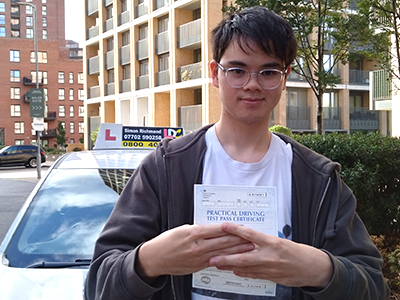 Adam Choy's Driving Test Pass Testimonial