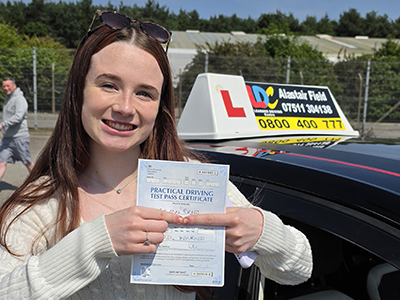 Alicia 's Driving Test Pass Testimonial