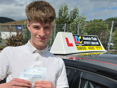 Hughie's Driving Test Pass Testimonial