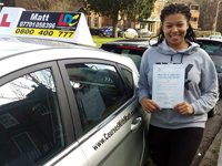 Shamica Powell's Testimonial