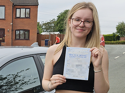 Ruby's Driving Test Pass Testimonial
