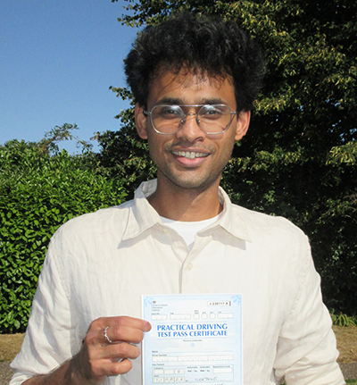 Shakthi Shanmugam's Driving Test Pass Testimonial