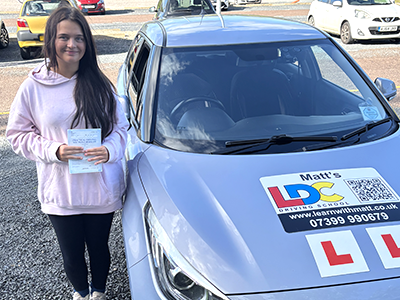 Jemma Diston's Driving Test Pass Testimonial