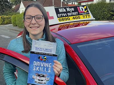 Anna FRASER's Driving Test Pass Testimonial