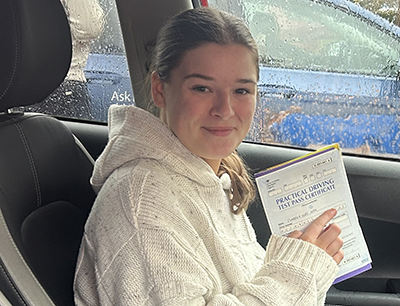 Isabella Meek 's Driving Test Pass Testimonial