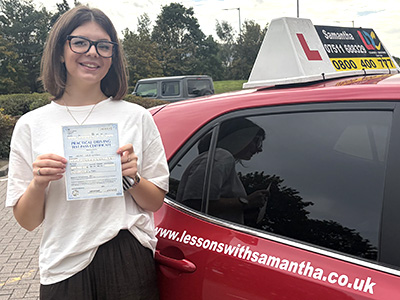 Megan Simpson 's Driving Test Pass Testimonial