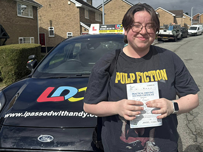 Blythe roberts's Driving Test Pass Testimonial
