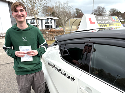 Finn Gilmour's Driving Test Pass Testimonial