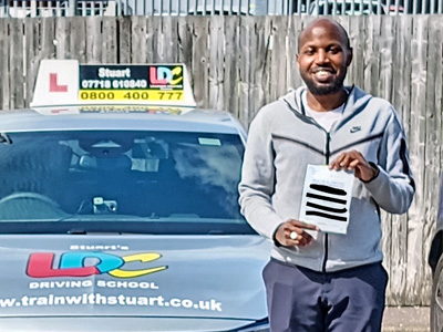 Dr Joel Ian Keriri 's Driving Test Pass Testimonial