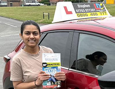 Damini's Driving Test Pass Testimonial