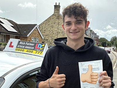 Ivor's Driving Test Pass Testimonial