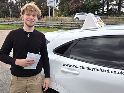 Harry Holden White's Driving Test Pass Testimonial