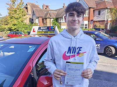 Tom's Driving Test Pass Testimonial