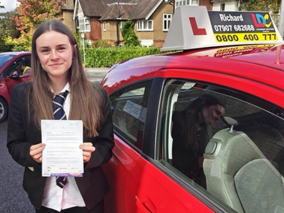 Caitlin's Driving Test Pass Testimonial