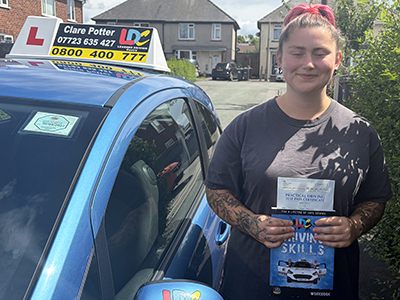 Jess Davies 's Driving Test Pass Testimonial