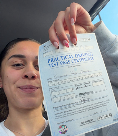 Charlotte Fordyche's Driving Test Pass Testimonial