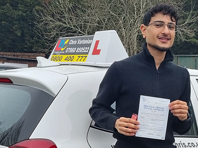 Hussain Aftab's Driving Test Pass Testimonial