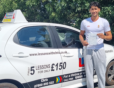 Brandon Davies 's Driving Test Pass Testimonial