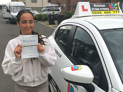 Evie Pickering's Driving Test Pass Testimonial