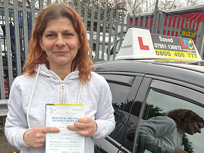Jadwiga Kocol's Driving Test Pass Testimonial