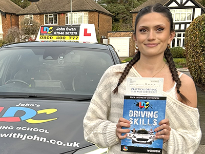 Amelie Patel's Driving Test Pass Testimonial