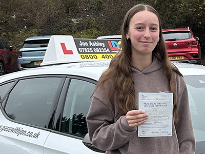 Megan Muse's Driving Test Pass Testimonial