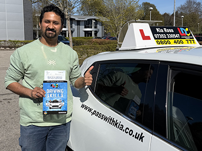 Dr Prajwal Mane's Driving Test Pass Testimonial