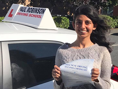 Nawal Z's Driving Test Pass Testimonial
