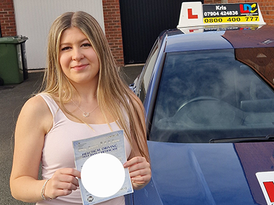 Emily Adams's Driving Test Pass Testimonial