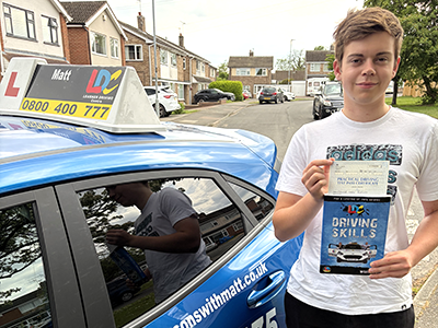 Oliver Ruffett's Driving Test Pass Testimonial