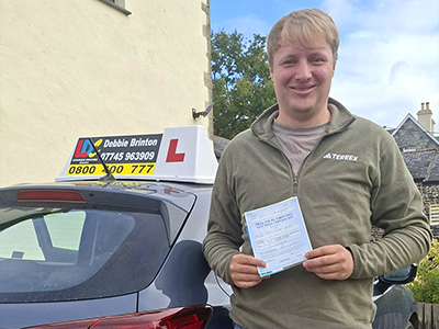 Josh Walker 's Driving Test Pass Testimonial